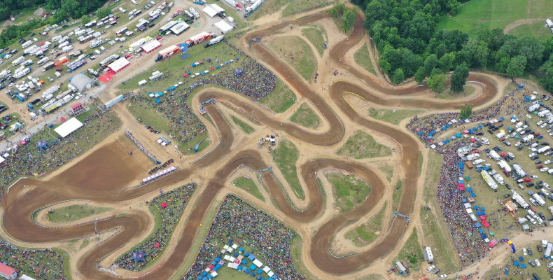 Motocross track aerial View
